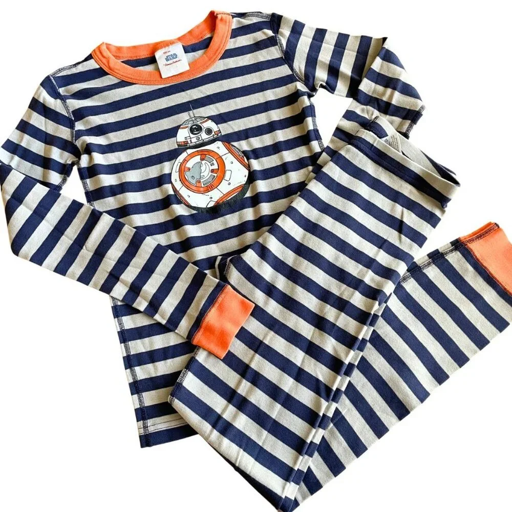 Hanna Andersson Disney Star Wars BB8 Organic Cotton PJs Pajamas Set - Sz 12